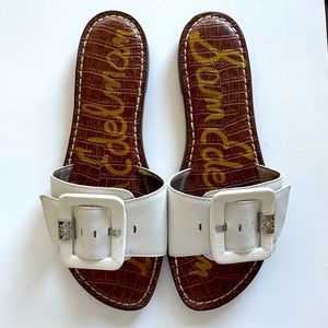 Sam Edelman Granada Slide Sandals in white